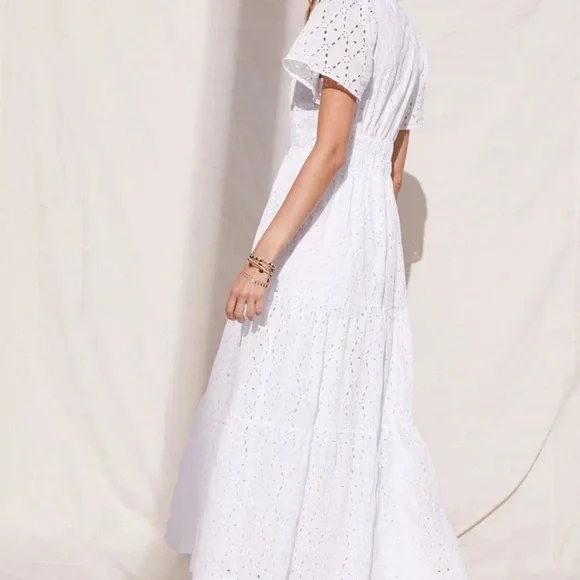 Anthropologie Somerset White Eyelet Dress - Picture 4 of 6